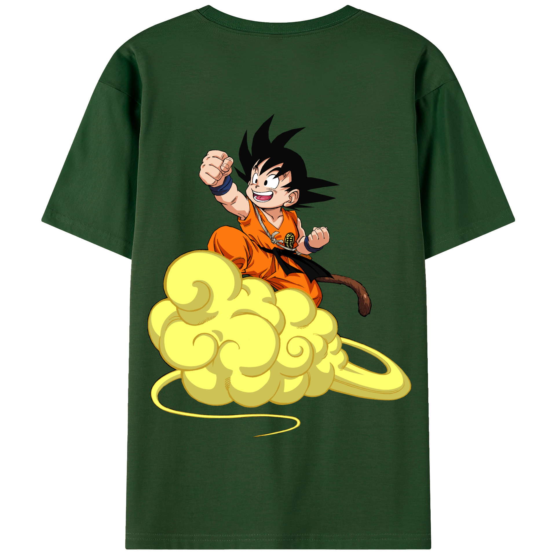 （画像用） ドラゴンボール 孫悟空（そん ごくう）Son Goku カカロット DRAGON BALL Kakarotto 綿100％半袖Tシャツ（背面プリント）